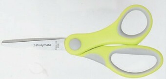 Officeworks Studymate Soft Grip Scissors 5.3" - Green offer