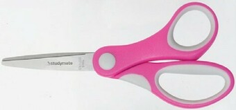 Studymate Soft Grip Scissors 5.3" - Pink