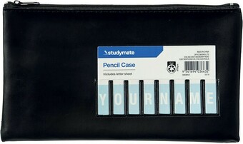 Studymate Name Pencil Case Small - Black