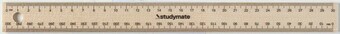 Officeworks Studymate Wooden Ruler 30cm offer