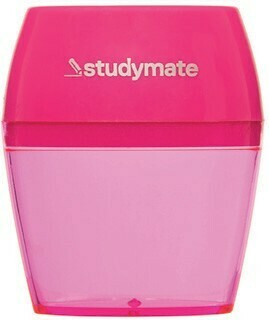 Officeworks Studymate 2 Hole Barrel Sharpener - Pink offer
