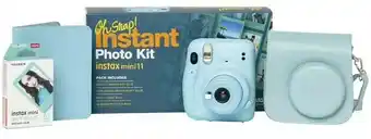 Officeworks FujiFilm Instax Mini 11 Camera Kit - Ice Blue offer