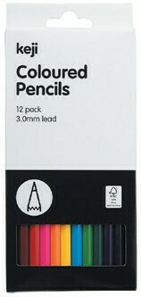 Officeworks Keji 12 Pack Coloured Pencils offer