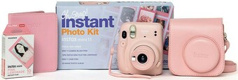 Officeworks FujiFilm Instax Mini 11 Camera Kit - Blush offer