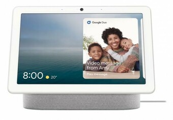 Officeworks Google Nest Hub Max - Chalk offer