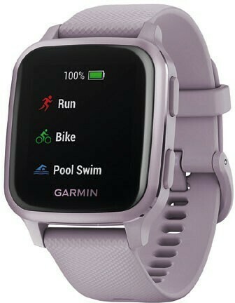 Officeworks Garmin Venu SQ Smart Watch† - Metallic Orchid offer