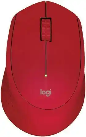 Officeworks Logitech Wireless Mouse M280 - Red offer