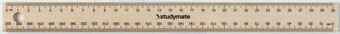 Officeworks Studymate Wooden Ruler 30cm offer