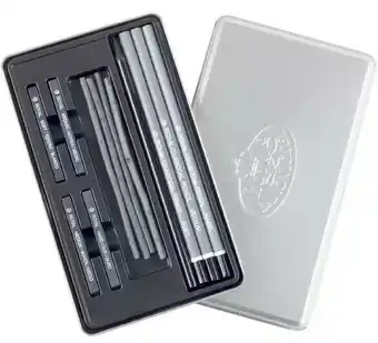 Officeworks Royal & Langnickel Charcoal Tin Art Set offer