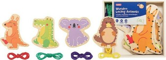 Officeworks Kadink Wooden Lacing Animals offer