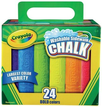 Officeworks Crayola 24 Pack Sidewalk Chalk offer