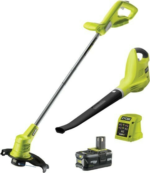 Ryobi 18V One 4.0Ah Blower Line Trimmer Combo Kit offer at Bunnings