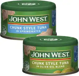 Coles John West Tuna 95g offer
