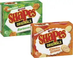 Coles Arnott's Shapes Crackers 130g-190g offer
