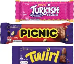 Coles Cadbury Chocolate Bar 30g-55g offer