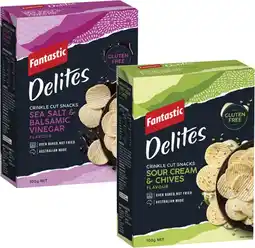 Coles Fantastic Delites Rice Snacks 100g offer