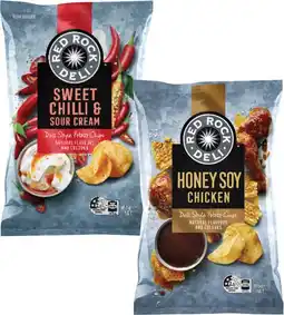 Coles Red Rock Deli Potato Chips 150g-165g offer