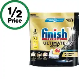 Woolworths Finish Ultimate Plus Dishwasher Tablets Pk 72 offer