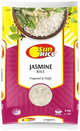 Coles Sunrice Jasmine Rice 5kg offer
