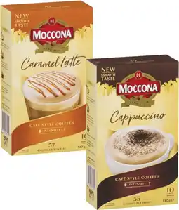 Coles Moccona Café Classic Coffee Sachets 10 Pack offer