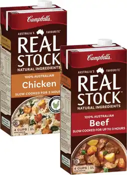 Coles Campbell's Real Stock 1 Litre offer