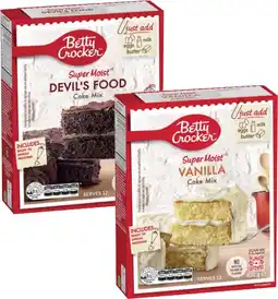Coles Betty Crocker Baking Mix 370g-450g offer