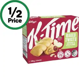 Woolworths Kellogg’s K-Time Twists 185g Pk 5 offer