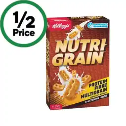 Woolworths Kellogg’s Nutri-Grain 290g offer