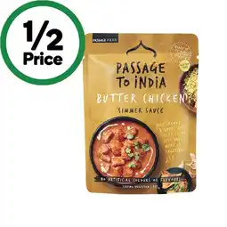 Woolworths Passage To India Simmer Sauce 375g offer