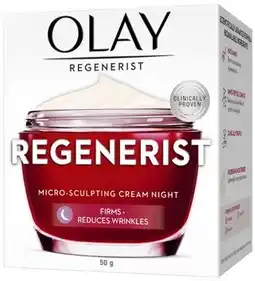 Coles Olay Regenerist Micro Sculpt Night Cream 50g offer