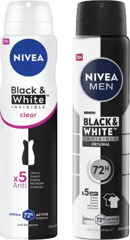 Coles Nivea Antiperspirant Aerosol Deodorant 250mL offer