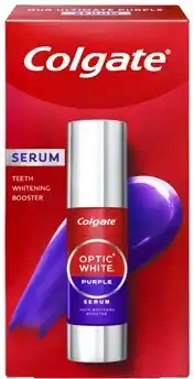Colgate Optic White Purple Teeth Whitening Serum Pump 40mL