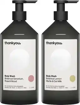 Coles Thankyou Body Wash 1 Litre offer