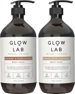 Coles Glow Lab Body Wash 900mL offer