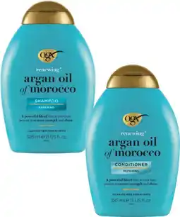Coles Ogx Argan Oil of Morocco Shampoo or Conditioner 385mL offer