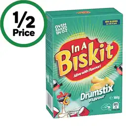 Woolworths In A Biskit Crackers 145-160g offer