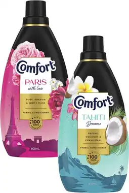 Coles Comfort Fabric Conditioner 800mL offer