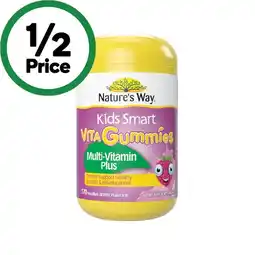 Woolworths Nature’s Way Kids Smart Vita Gummies Multi- Vitamin Plus Pk 170 offer