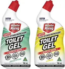 Coles White King Power Toilet Cleaning Gel 700mL offer