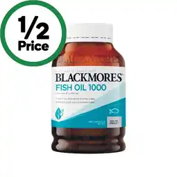 Woolworths Blackmores Fish Oil 1000mg Capsules Pk 400 offer