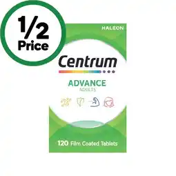 Woolworths Centrum Advance Multivitamin Adults Tablets Pk 120 offer