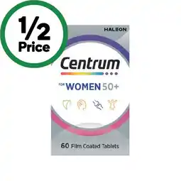 Woolworths Centrum Women 50+ Daily Multivitamin Tablets Pk 60 offer