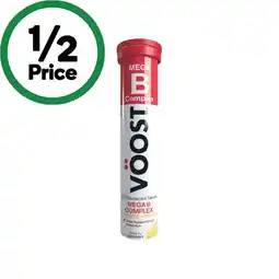 Woolworths Voost Mega B Effervescent Tablets Pk 20 offer