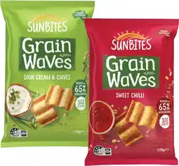 Coles Sunbites Grain Waves 170g offer