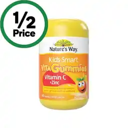 Woolworths Nature’s Way Kids Smart Vita Gummies Vitamin C + Zinc Pk 170 offer