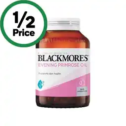 Woolworths Blackmores Evening Primrose Oil Capsules Pk 125 offer
