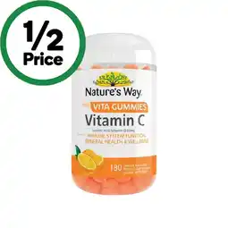 Woolworths Nature’s Way Adult Vita Gummies Vitamin C Pk 180 offer