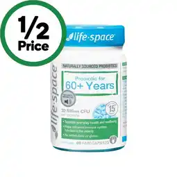 Woolworths Life-Space Probiotic for 60+ Years Capsules Pk 40 offer