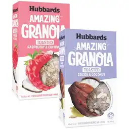 Woolworths Hubbards Muesli, Clusters or Granola 450g offer