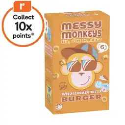 Woolworths Messy Monkey Bites or Sticks 102-120g Pk 6 – From the Health Food Aisle offer